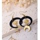 thumbnail image 5 of Pendientes góticos boho de sol y luna, colgante de estrella de luna creciente, pendiente celestial, 5 of 5