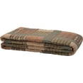 thumbnail image 4 of VHC Brands Crosswoods Patchwork Cotton Primitive Bedding Pre-Washed King Quilt, Dark Olive Green, 4 of 4