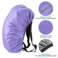 thumbnail image 3 of Unique Bargains 65-75L Waterproof Backpack Rain Cover with Vertical Reflective Strap, XL, Purple, 3 of 5