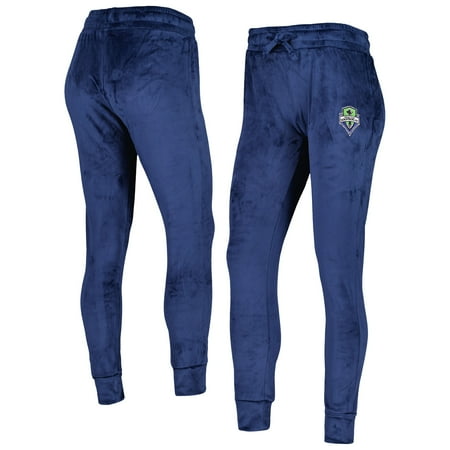 Women s Concepts Sport Navy Seattle Sounders FC Intermission Velour Cuffed Pants