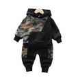 thumbnail image 2 of AJZIOJIRO Toddler Kids 2Pcs Sweatshirt Sweatpants Outfit for Boys,Little Boys Fall Winter Clothes 2Pcs Infant Hooded Pullover Sweatsuit Jogger Pants Set Baby Camouflage Tracksuits Pants Set for 6M-4Y, 2 of 8