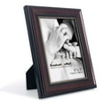 thumbnail image 6 of GraduationMall Mahogany with Gold Beads 5x7 Picture Frames for Wall or Tabletop 2-Pack, 6 of 7