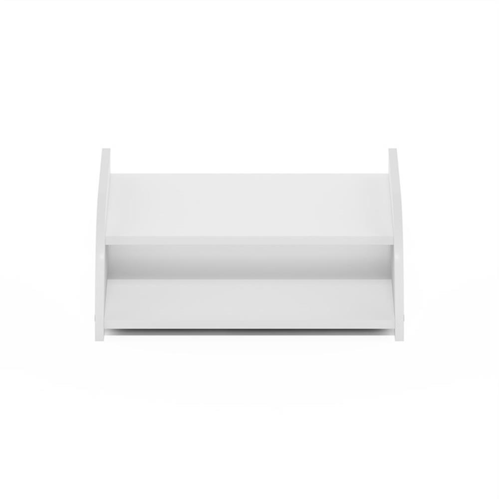 Pemberly Row Contemporary 2-Tier Desk Top Organizer in White