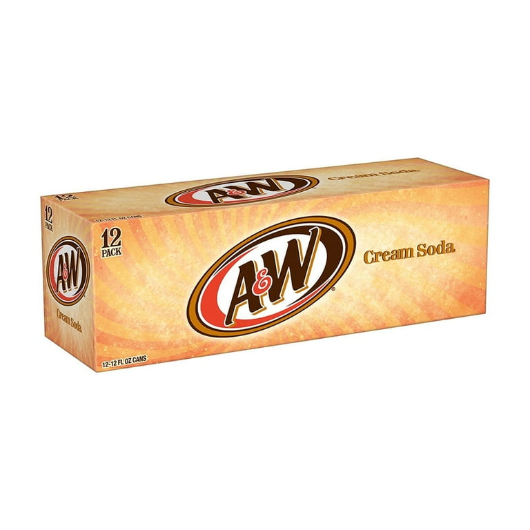 A&W Vanilla Cream Soda Pop, 12 fl oz, 12 Pack Cans - Walmart.com