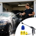 thumbnail image 4 of WWV High Pressure Hose Nozzle Sprayer Multi Function Water Jet with 3 Spray Modes Fits 1/2 and 3/4 Hoses for Car Wash Garden Patio Window Cleaning Kit, 4 of 7