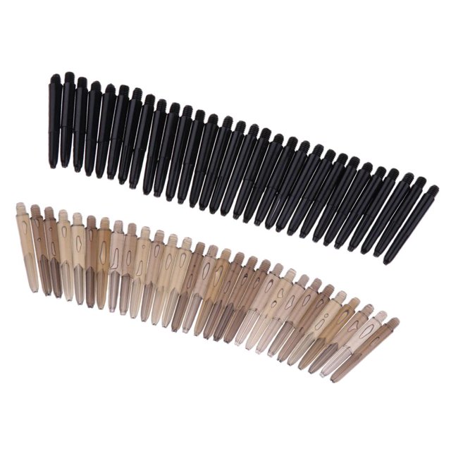 Vástagos de plástico para dardos con rosca de 60x 35 mm Vástagos 2BA Dardos negros y grises con punta blanda Baoblaze Ejes de dardos de rosca 2BA