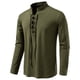 thumbnail image 2 of pstuiky manga larga para hombre, Cárdigan informal de manga larga con cuello alto y tirantes ajustables para hombre Tops de hombre s, 2 of 9