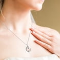thumbnail image 6 of FENGGHAO Mothers Day European American Diamond Encrusted Heart Pendant Necklace Alphabet Mom Love Jewelry Adjustable Choker Gift, 6 of 7