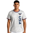 thumbnail image 4 of 2026 New United States Soccer Practice Jerseys, USA National Team Soccer Jersey Sweat Resistant Football Training Shirts, Retro Streetwear Fan Wear for Adult(Gray, 3XL), 4 of 4