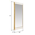 thumbnail image 6 of 28x70 Lina Modern Floor Mirror, Gold with Marble, 6 of 6