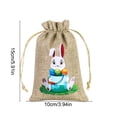 thumbnail image 2 of RKSTN Polyester basket Easter-themed Gift Bags And Featuring Rabbits And Easter Egg Patterns On A Burlaps-like Fabric And Perfects For Holiday Parties And Decorations room decor, 2 of 5