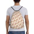 thumbnail image 2 of Kuqiui Howdy Cowgirl Print Drawstring Backpack Drawstring Bags,Draw String Back Bag Drawstring Bags for Sports,Gym,Travel,Swimming,Beach, 2 of 8