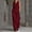 Wine, variant on Women's Cotton Linen 2-Piece Outfit V-Neck Sleeveless Button Detail Top Wide Leg Pants Casual Summer Set Pink XL(XL)