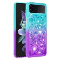 thumbnail image 2 of Funda para Samsung Galaxy Z Flip 3 5G Transparente con Brillos Carcasa Protectora Antigolpes con Glitter Brillante, 2 of 5