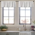 thumbnail image 4 of LALILO Kitchen Curtain Valance Water Drops Car Glass Rain Rod Pocket Window Curtain 52"x 18" Set of 2, 4 of 7
