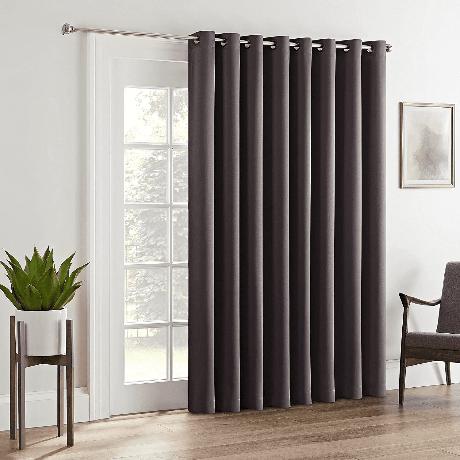 Window Curtain for Bedroom, Fresno Modern Noise Reducing Blackout