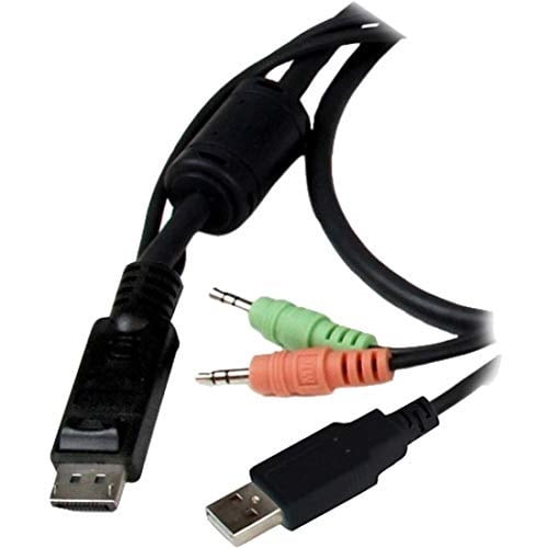 StarTech 2-Port USB HDMI Cable KVM Switch with Audio and Remote Switch, USB-Powered