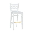 thumbnail image 6 of Linon Tabitha 30" Mid Back Barstools, Set of 2, White, 6 of 11