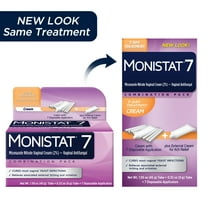 Monistat 7 Day Yeast Infection Treatment, 7 Disposable Miconazole Cream Tubes & External Itch Cream