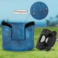 thumbnail image 6 of Haosy Blue Dreamy Fluffy Clouds Golf Mallet Putter Cover Strong Magnetic Leather Golf Club Headcover Closure, 6 of 7