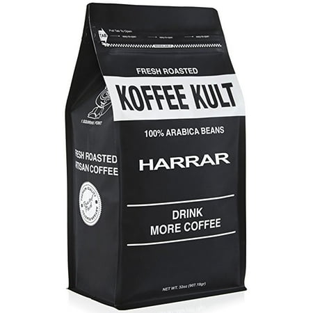 Koffee Kult Ethiopian Harrar Coffee~16oz Whole