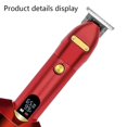 thumbnail image 3 of Professional Hair Clippers For Men - Electric Trimmer With 3 Guide Combs For Professional Barbers Red, 3 of 5
