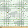 thumbnail image 2 of Ambesonne Clouds Fabric by the Yard Upholstery, Dreamy Sky with Dots Stars, 3 Yards, Pale Grey Pale Coffee, 2 of 5