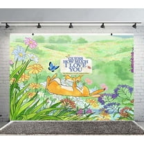 Guess How Much I Love You Backdrop Banner Party Supplies Poster Movie Theme Background for Photography Kids Birthday Decorations