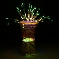 thumbnail image 7 of SAYFUT 2 Pack LED String Firework Lights-200 LEDs, 8 Modes Dimmable with Remote Control, Battery Operated Hanging Starburst Lights, IP65 Waterproof, Decorative Copper Wire Lights for Parties, 7 of 7