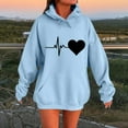 thumbnail image 4 of cocolona Womens Oversized Hooded Sweatshirts Fall Winter Long Sleeve Hoodie Fashion Casual Heart Print Pullover Tops Hoodies for Women, 4 of 4