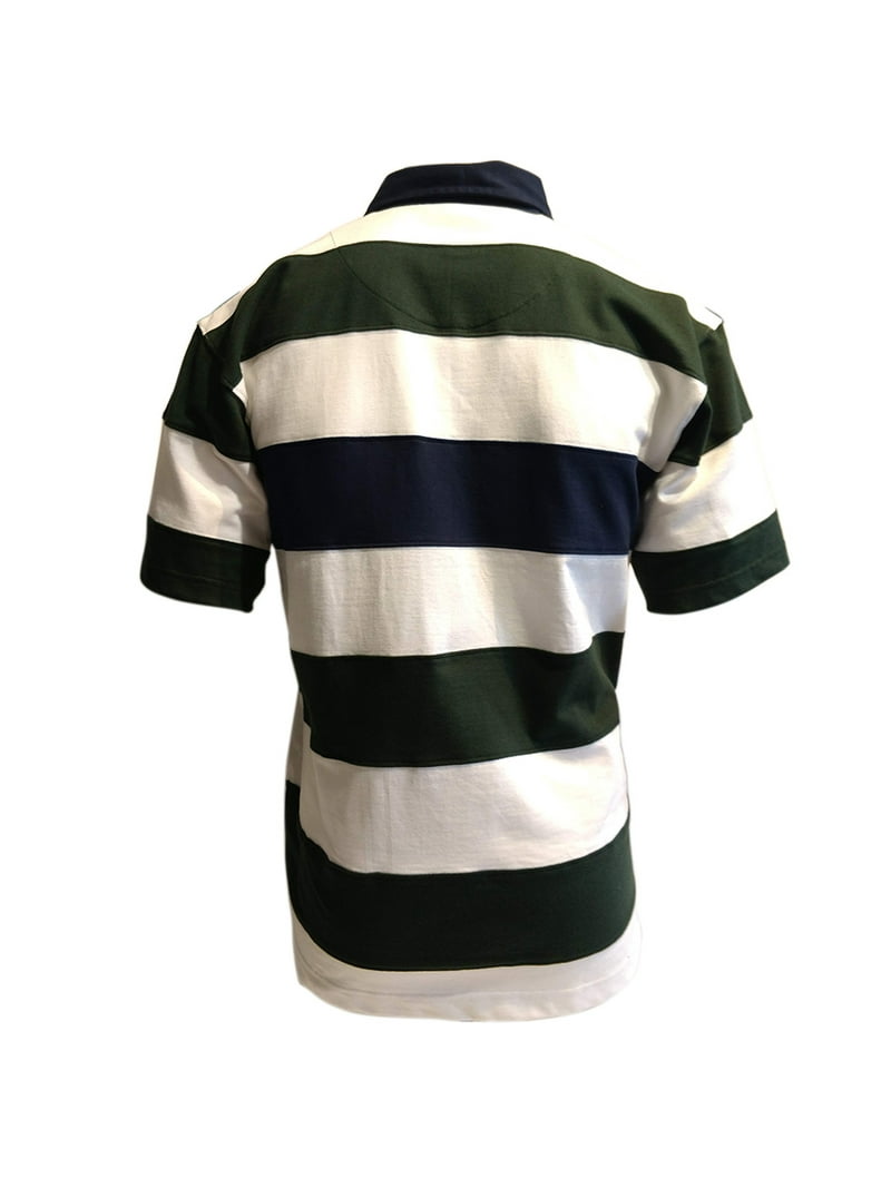 Lansdowne Maillot De Rugby Enfant Manches Longues Vert 7-8 Ans - Motif Trèfle Irlandais