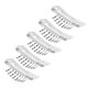 thumbnail image 4 of Clips para extensiones de Cabello, 50 piezas, clips de acero inoxidable de 8 dientes para extensiones de Cabello, Peine A presión, clips para peluca, accesorios, pinzas para el, 4 of 7