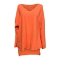 thumbnail image 4 of Tumotour Pullover for Women V-Neck Long Sleeve Casual Loose Top 2025 Sweatshirts Blouse Tops, 4 of 4
