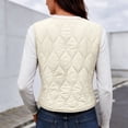 thumbnail image 4 of Edvintorg Women's Fleece Lined Waistcoat Winter Sleeveless Vest Casual Outerwear with Pockets Plus Size Womens Clothing, 4 of 8