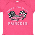 thumbnail image 4 of Inktastic Daddy's Racing Princess Pink Race Car Boys or Girls Baby Bodysuit, 4 of 5