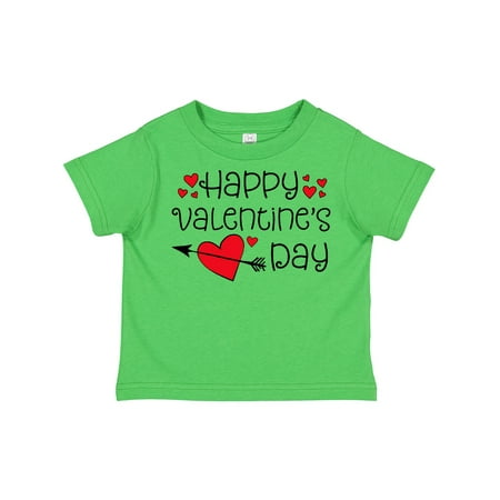 

Inktastic Happy Valentines Day Red Hearts and Arrow Gift Toddler Boy or Toddler Girl T-Shirt