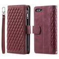 thumbnail image 2 of Mantto For iPhone 8 Plus, For iPhone 7 Plus, Premium PU Leather Crossbody Case Purse Zipper Pocket Magnetic Folio Card Slots Wallet Kickstand Phone Case with Shoulder Strap & Wrist Strap,
Winered, 2 of 14
