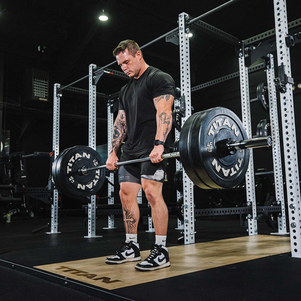 Titan Fitness Performance Series 20 KG Olympic Bar, 700 LB Capacity, 28mm Shaft, Chrome Finish