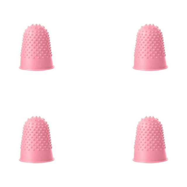 Coussinets d'Embout en Caoutchouc pour Doigts, Poignées pour Compter, Assembler, Écrire, Trier, Tâches, Colle Chaude et Jeux Sportifs, Protecteur Épais Réutilisable, Tailles Assorties, Bande, Diverses Tailles, Tissu Flexible, Embouts de Doigts 3/4 en Caoutchouc