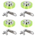 thumbnail image 1 of 4pcs 200mm Aluminum Polyurethane Industrial Encoder Wheel Measuring Wheel with Type 20mm Aluminum Encoder Bracket, 1 of 7