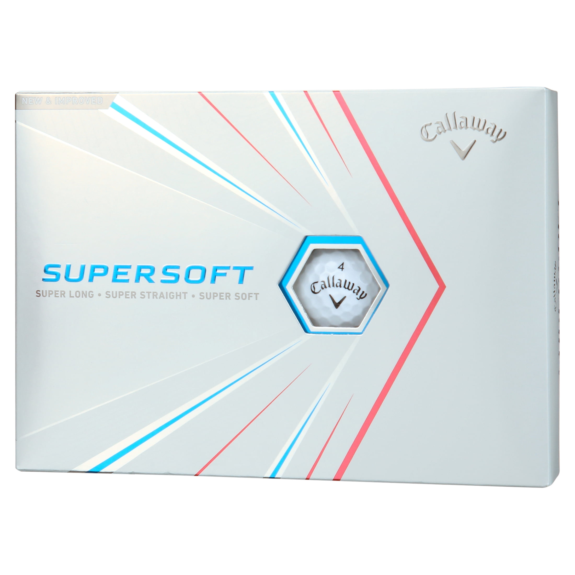 Callaway Supersoft 2021 Golf Balls, 12 Pack, White