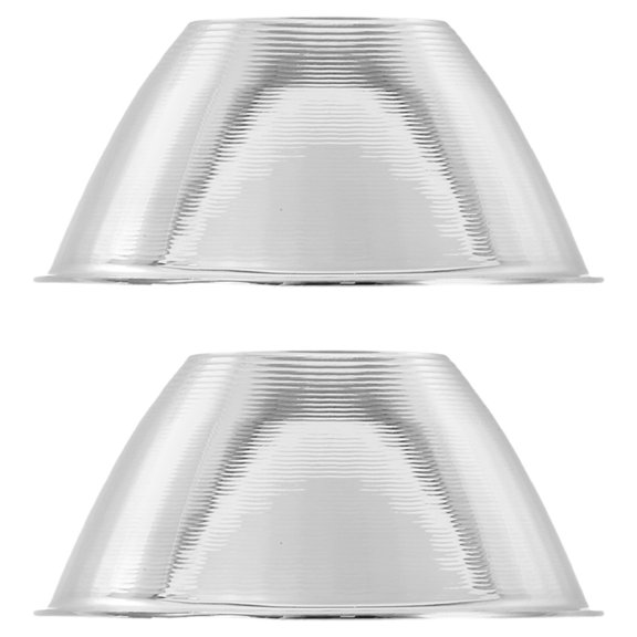 HOMEMAXS 2pcs Light Reflector Cup Flashlight Reflector Cup Replacement LED Spotlight Lampshade for Enhanced Brightness for Outdoor and Indoor Applications