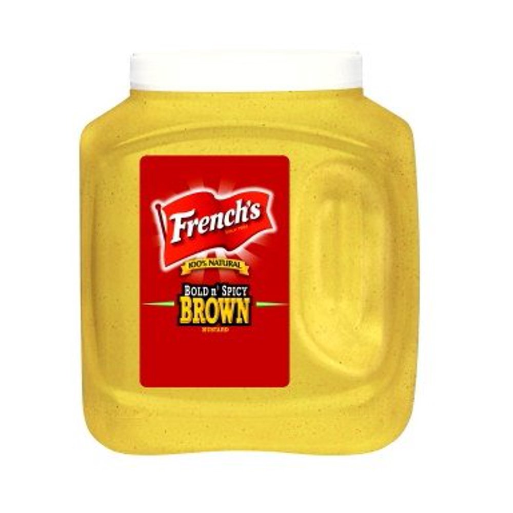 4 PACKS Frenchs Bold n Spicy Brown Mustard, 105 Ounce .
