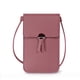 thumbnail image 1 of Bolso de teléfono táctil para mujer con ventana transparente - cartera cruzada de cuero para iPhone y Android, ranuras para tarjetas de crédito, bolso de viaje ligero, 1 of 2