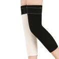 thumbnail image 4 of 1 Pair Men Women Cotton Plush Leg Warmers Winter Rheumatic Arthritis Knee Braces Leggings Leg Sleeves Cycling Running Knee Wraps (Gray-Plush,M (35-50 KG)), 4 of 6