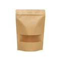 thumbnail image 4 of FUEENIRVA 50Pcs Khaki Stand Up Paper Bag with Clear Window for Tea Coffee Snack Storage, 4 of 8