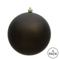 thumbnail image 3 of Vickerman 6" Gunmetal Matte Ball Ornament, 4 per Bag, 3 of 5