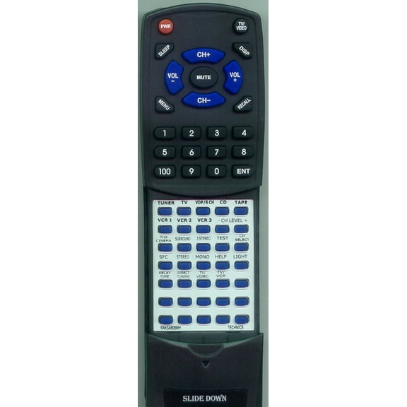 Replacement Remote for TECHNICS RAK-SA608MH, RTRAKSA608MH, RAKSA608MH, SATX50