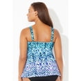 thumbnail image 2 of Swimsuits for All Women's V-Neck Flowy Tankini Top, 2 of 5