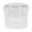 White, variant on Ybomd,Parfait Cups with Locking Lids and Spoons,Dessert Cups,Plastic Airtight Snack Oatmeal Cereal Storage Container